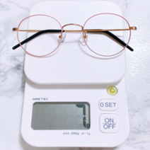 가벼운 7g 국산 수제 남자 여자 베타 티타늄 무광 엔틱 원형 블루라이트 차단안경