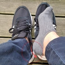 남자 골지 데일리 발목 덧신 양말 페이크삭스 차콜 실리콘 페이크삭스 남자발목 꼼데양말 덧신