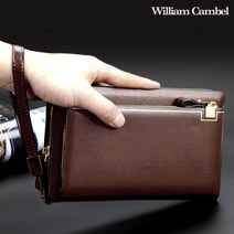 윌리엄캠벨 소가죽 남성클러치백 남자크러치백 손가방 맨스백