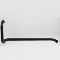 강화도어 L자 ㄴ자 파이프 스텐 블랙 손잡이 200x550mm, L자(블랙)