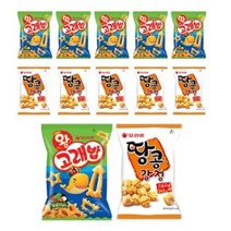 오리온 땅콩강정 80g x 6p + 왕고래밥 볶음양념맛 스낵 56g x 6p, 14세트