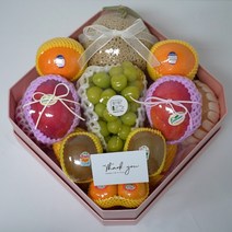 퐈퐈네 과일선물세트 과일바구니 정말맛있는 프리미엄 당일발송/예단/이바지/출산/병문안/선물, 소, 핑크, 선택안함