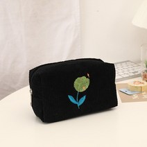 아에이오우 파우치 화장품 미니 파우치 Flowers Makeup Bag School Supplies Large Capacity Pencilcase Es