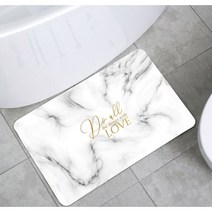 5세대 빨아쓰는 소프트 규조토 발매트 말랑 세척 미끄럼방지 대형 욕실화장실 흡수하족 규조토발매트 베스트12 사은품과 4시출발, 3.소프트 러브 화이트 대리석 모양