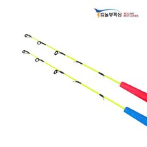 컬러 어린이용 낚시대 피라미 빙어, 커플세트(레드+블루)