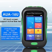 미니 OTDR 1310/1550nm 26/24dB 광섬유 반사계 터치 스크린 VFL OLS OPM 지도 이더넷 케이블, 04 AUA-16U