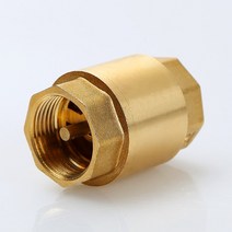 유압밸브 1pc DN15/DN20/DN25 NPT 황동 스레드 인라인 스프링 체크 밸브 25mm 직경 200WOG 물 제어, 02 3/4