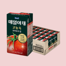 매일야채 고농축 토마토 주스 토마토의힘 125ml x 24팩, 매일야채 고농축 토마토의힘 125ml x 24팩