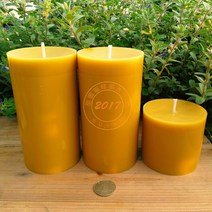 천연밀랍초 기도초 향초 천연 허니 왁스 꿀초 앤틱 캔들 디퓨저, 지름 7cm 높이 14cm