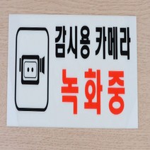 CCTV 촬영중 녹화중 경고문 CCTV 안내문 10x10, 감시용카메라 녹화중