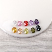 [5914]지르코니아 통통타원 6x8mm 1개
