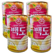 오뚜기 백도 반절, 400g, 4개