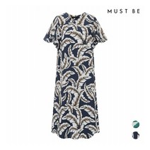 머스트비 여성 린넨 플레어 튜닉 원피스