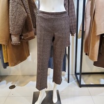 [백화점SAY][막스카라] 허리 밴드 체크 부츠컷 바지 M04QWP362