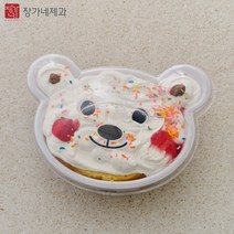 곰돌이케이크세트 기념일케익만들기키트 (미니) 주문제작 레터링 맞춤 (평일 오후3시이전 당일 출고), 화이트(바닐라), 미니(+구성품8종)
