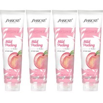 샤카트 바디 필링젤 310g 복숭아 때필링 각질제거, 4개