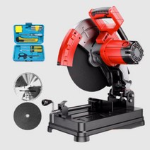 각도절단기 고속 원형톱 금속 목공 전기 컷팅기 커터 목재 각도기 철근 철제 파이프 나무, 7280W, 1개