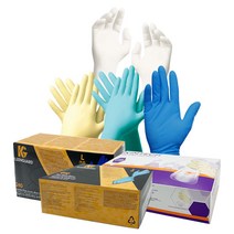 크린가드 라텍스 위생장갑 글러브 킴테크 G5 라텍스 글러브 100매 M-44401