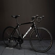 오투휠스 마하 R7 입문용 사이클 로드 자전거 14단, 블랙 - 430, 반조립-택배배송