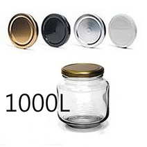 ⁂고질라몰⁂낮은병1000(900ml)_(89mm블랙뚜껑) 빈병 밀폐용기 유리용기 다용도 투명병 과일청병 소스병¨°˚•‣고질라몰•‣˚˚¨