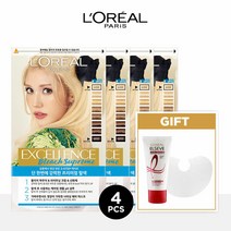 Hmall기획세트 로레알파리 엑셀랑스 블리치 슈프림 4개+TR5헤어팩50ml+케이프