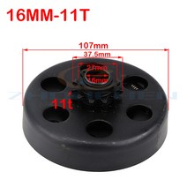 19mm 20mm 원심 자동 클러치 34 10 1112131418tooth 42035428 고 카트 펀 카트 미니바이크 엔진용 체인, 16mmx11t