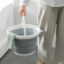 접이식 바스켓 휴대용 세차버킷 접이물통 다용도 폴딩 5L 10L 캠핑용, 접이식 바스켓(10L)핑크