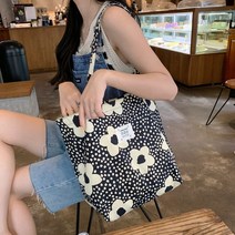 레트로 플라워 빅 숄더백/가벼운 데일리 에코백