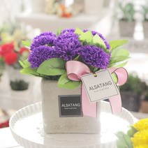 인크리코 꽃한송이 카네이션화분 스승의날 비누꽃 미니카네이션 카네이션조화, xz 감사하는마음(대) 바이올렛 어버이날 스승의날 코사, -