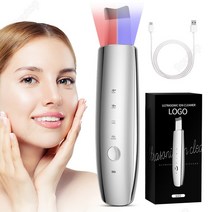 Routop 워터 필링기 초음파 미용 미세전류 LED케어 도입 도출 피부관리기 USB식 고급스러운 질감, 6159