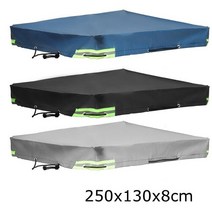 자동차 커버 방수 - 겨울 트레일러 자동 지붕 텐트 헤비 듀티 방진 프로텍터 여행, 250x130x8cm, 회색