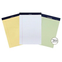 OXFORD 리갈패드 노랑 A4 40매_낱권 레포트 연습장 미니노트, A4_노랑_80매(낱권)