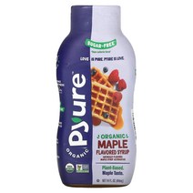 Pyure 유기농 메이플 맛 시럽 케토 무설탕 414ml(14fl oz)