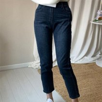 바보사랑 여자 밴딩 키작녀 9부 일자 스트레이트 맘진 청바지.옷자락(무료배송)