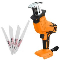 5인치마블커터 테이블쏘 플런지쏘 충전마블커터 핸드그라인더 미니테이블쏘 마블커터18V 무선 왕복 톱 Makita 18V 배터리 용 휴대용 교체 전기 톱 금속 목재 절단 4, 협력사, 노란색