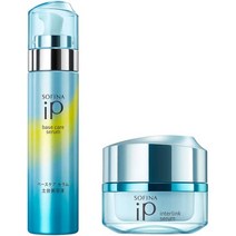 일본직발송 6. 소피나 IP(아이피) 베이스 케어 세럼 토대 미용액 본체 90G 인터링크 세럼 촉촉하고 밝은, One Size, One Color