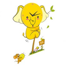 아이방 인테리어 아날로그 벽시계 (코끼리) 오피스텔 학생방꾸미기 거실