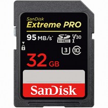 Sandisk SD Extreme Pro 2017 (32GB) SD카드, 선택없음