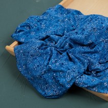 유명한원단 기능성 투웨이 스판 다이마루 원단 페이즐리 블루, 블루(H일일), 1개