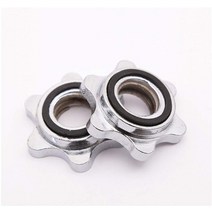 CTIIU 표준 바벨 스핀 락 칼라 덤벨 육각 너트 캡 25MM 웨이트 트레이닝 피트니스 운동용 - 1쌍 473964