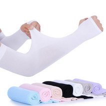 쿨토시 팔 손등 워머 자외선차단 여름 스포츠 자전거 등산, 워머형, 화이트
