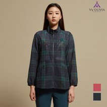 올리비아로렌 매쉬 체크 프린트 점퍼__VVCCLWM4321