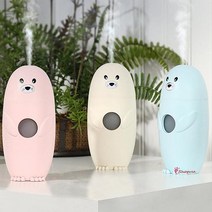 SPRa_가습기 청소쉬운 저소음 탁상용 사무용 원룸 무드 작은방 세척편한 무드등 초음파yza772, SPRa_바다표범가습기 블루