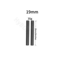 카메라악세사리 2 pcs 15mm19MMCarbon 섬유로드 DSLR 망원 렌즈 용 6 quot8quot10 quot12quot16 quot인치 길이 4K 8K 캐논 소니 카메라, 2PCS19MM8inch long