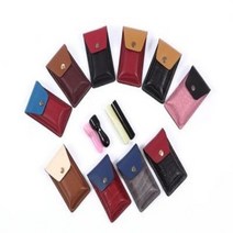 JH+가죽 쌍도장집 수납 파우치 케이스 사무용품 색상랜덤_S/N:FB+2B0F24 ; 도장집 인장함 도장케이스 도장파우치 사무용품 CJN280F