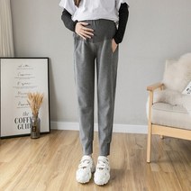 겨울 임산부 레깅스 요가 트링닝 복 플러스 사이즈 xl 바지 임신 여성을위한 탄성 허리 배꼽 간호 바지 임신 포켓이있는 검은 회색 옷