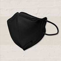 라이트핏 247 개별포장 새부리형 컬러마스크 M 블랙 중형 50매