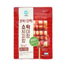 청정원 캠핑음식 소시지랑 떡이랑 소스 소떡소떡 4개입 아이들간식 야채볶음 어린이반찬 간단한요리 간편식 440g, 39세트