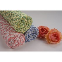 [대폭 레이온면] 레이온 면 잔꽃무늬 / 잔꽃무늬원단 / 레이온원단, 레드