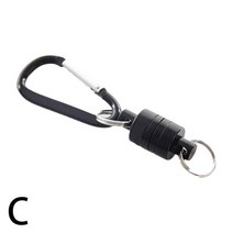 수초제거기 키체인 카라비너 낚시 클립 포함 플라이 견인기 그물 릴리스 잉어 마그네틱 도구 홀더, 03 Black